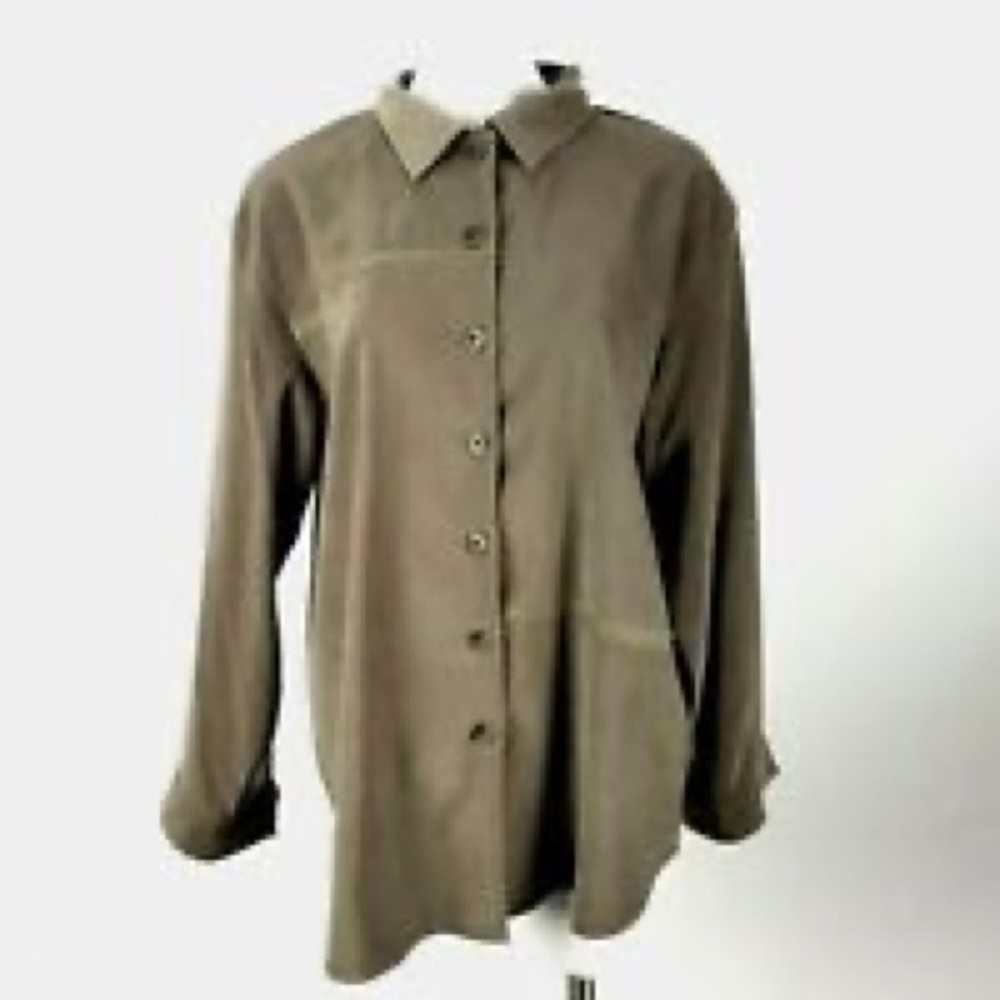 Dark green blouse, Monterey Petites by KORET